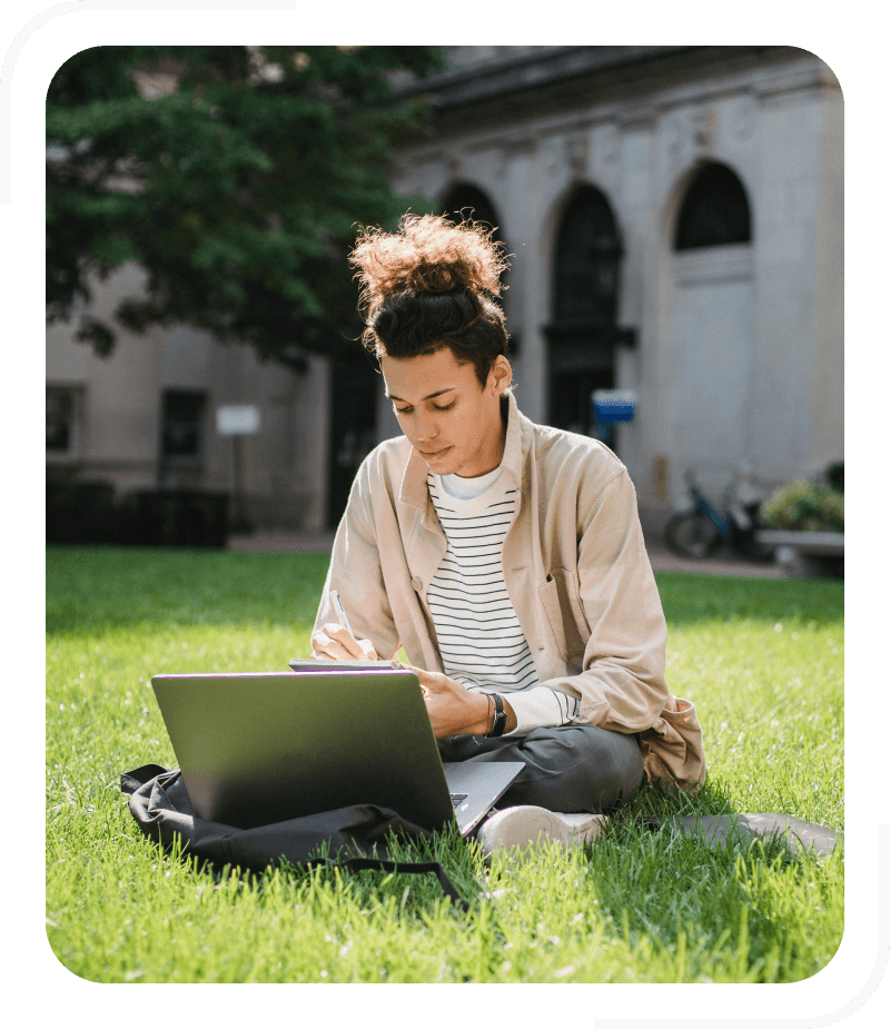Students and healthcare professionals using telehealth services